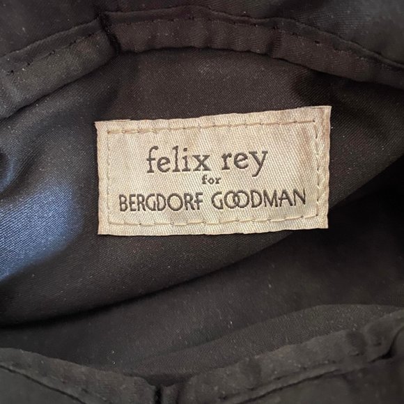 FELIX REY for Bergdorf Goodman Limited Edition Black Sequins Evening Bag Clutch - Picture 4 of 4